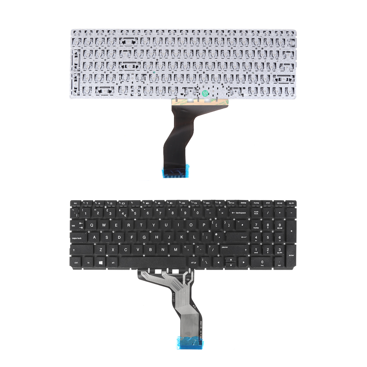 Picture of New Replacement Laptop Keyboard For HP Pavilion 15-AB BLACK (Without FRAME,Without Foil,Win8,Small Enter) Uk Layout
